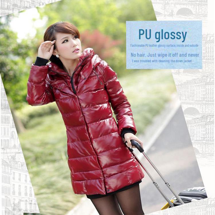 Waterproof Glossy 40D PU Nylon Down Jacket Fabric