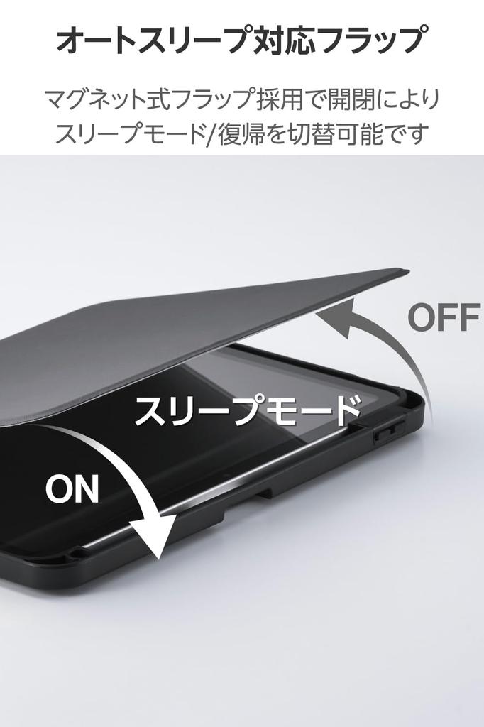 Elecom IPad A16 and iPad A16 Case Magnetic Pen (11th Generation, 11-inch, 2025) (10th Generation, 10.9-inch, 2022) Cover, 360-Degree Rotation,