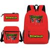 Deformed Zoo Surrounding Primary School Students Schoolbag Trend Starry Sky Backpack Leisure Three-piece Set