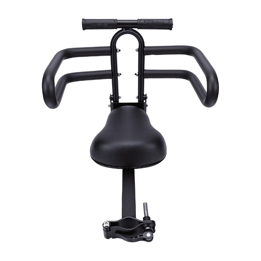 Front Mounted Toddler Bike Seat Guardrail Security Prevents Slipping Spokes Bike Seat Durable Metal Double Frame for