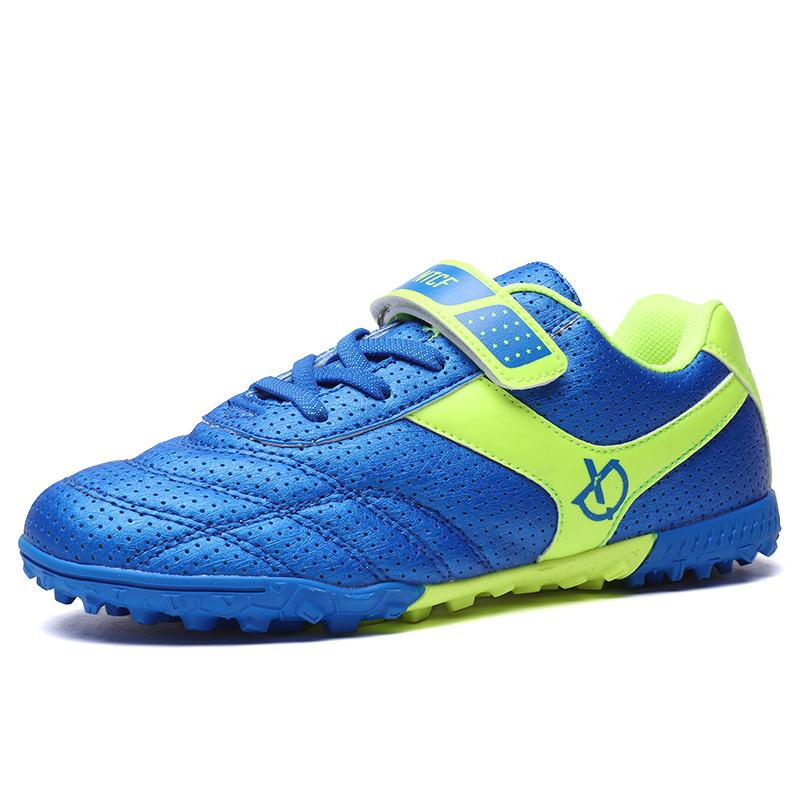 Hot Sale Turf Soccer Shoes For Kids Fashion Orange Children Soccer Cleats Football Shoes Boys Futsal Sneaker Zapatos De Futbo