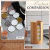 Wooden Lid Organizer Regular Wide Mouth Canning Lids Stackable Storage Box Countertop Clutter