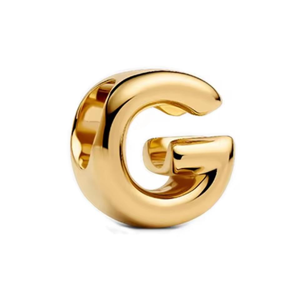 Classic And Minimalist Copper And Gold 26 Letters A-Z Charm Beads Fit For Bracelets Necklaces Diy Boutique Party Jewelry