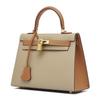 New leather creative color matching design palm pattern shoulder messenger bag fashionable versatile handbag