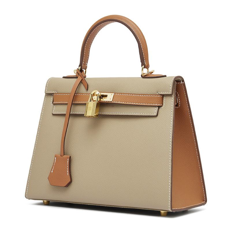 New leather creative color matching design palm pattern shoulder messenger bag fashionable versatile handbag