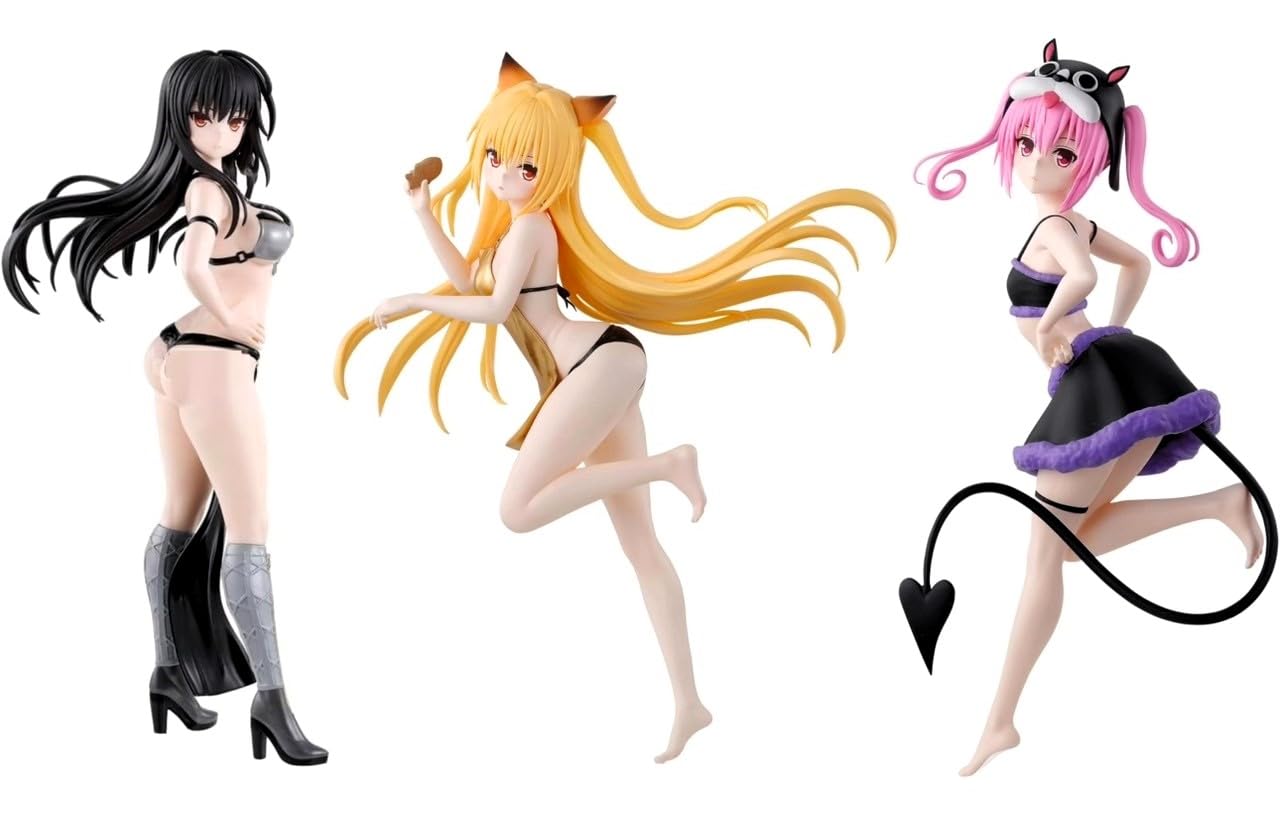

Golden Darkness + Yui Kotegawa + Nana Asta Deviluke Figures To Love-Ru Darkness GLITTER & GLAMOURS [Set of 3] Official Merchandise
