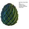 3D Printed Twisting Egg Toy Stress Relief Spiral Egg Toy Articulated Rotating Egg Fidget Spinner Desk Toy Easter Basket Stuffers Party