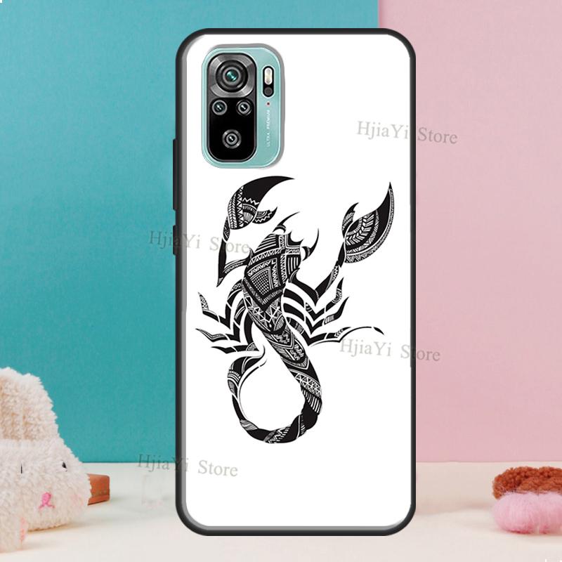 Scorpion For Xiaomi Redmi Note 11 Pro 11S 10S 9S Note 8 9 10 Pro Phone Case For Redmi 10 9 9T 9C 9A