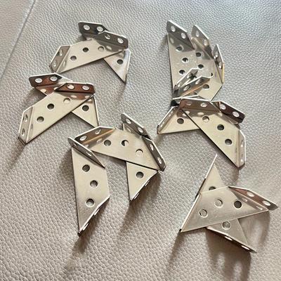 10PCS Stainless Steel Corner Connector, Right Angle Thickened Brackets, Laminate, Furniture, Cabinet Hardware