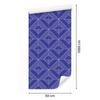 Geometric Rhombus Wallpaper, Blue Background, Blue Center, 50x1000