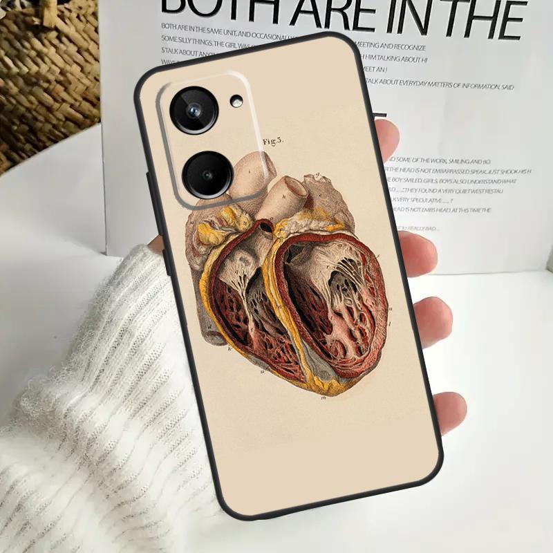 Human Anatomy For Realme GT7 Pro GT6 C75 C61 C67 C63 C71 C55 C51 C65 C53 10 11 12 13 14 15 Pro Plus Case