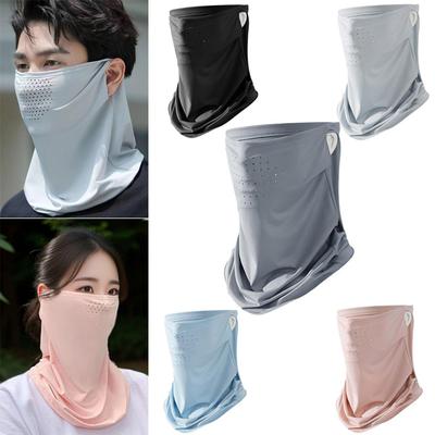 Eis Seide Sonnenschutzmaske Herren Damen Sommer Nacken UV-Schutz Gesichtsabdeckung Outdoor Sport Radfahren Sonnenschutz Nackenwickel Abdeckung Schal