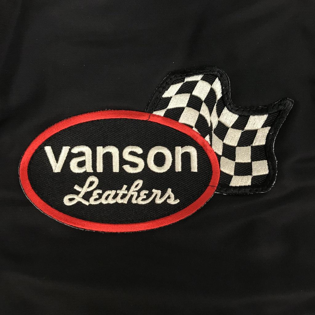 CUSTOMS Nylon Racing Jacket [Banson] -884V343- (JP, Alphabet, XL, Black)