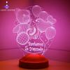 3D Customizable/ Birthday Themed Night Lamps Kids Aesthetic Room Decor Friendship Lamp Desk Decor Gift Box
