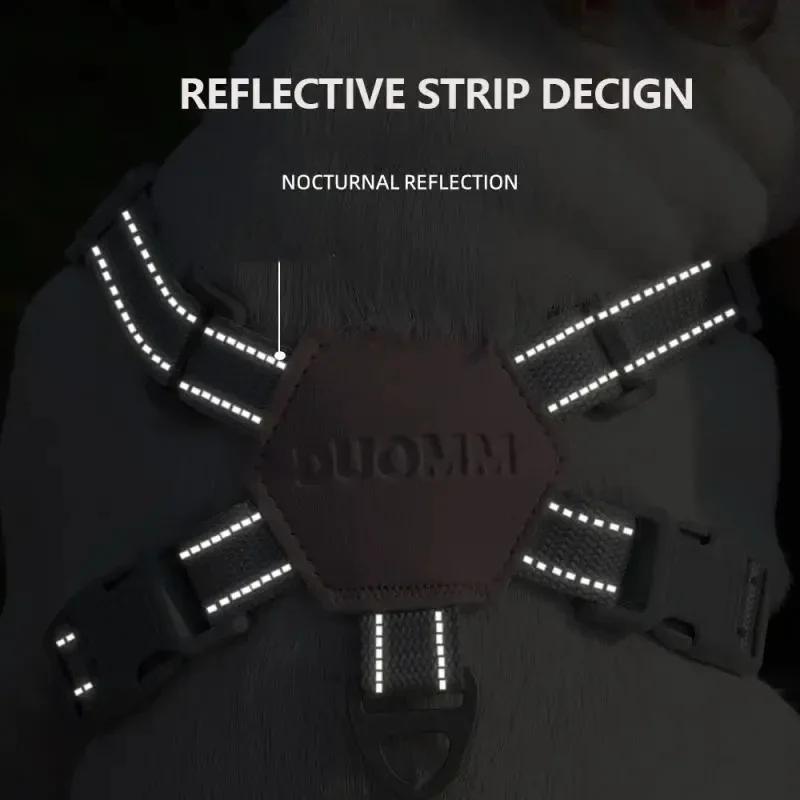 X-förmiges Haustier-Hundegeschirr für kleine und mittelgroße Hunde, reflektierend, verstellbar, Welpengeschirr, französische Bulldogge, Chihuahua, Gehleine