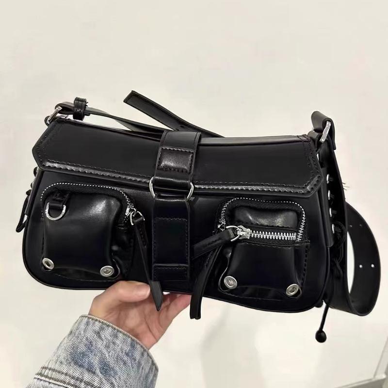 

Fashionable Women s Small Bags Unique Designs Motorcycle Bags Single Shoulder Crossbody Phone Purses Solid Color Wallets 27cmX16cmX6cm