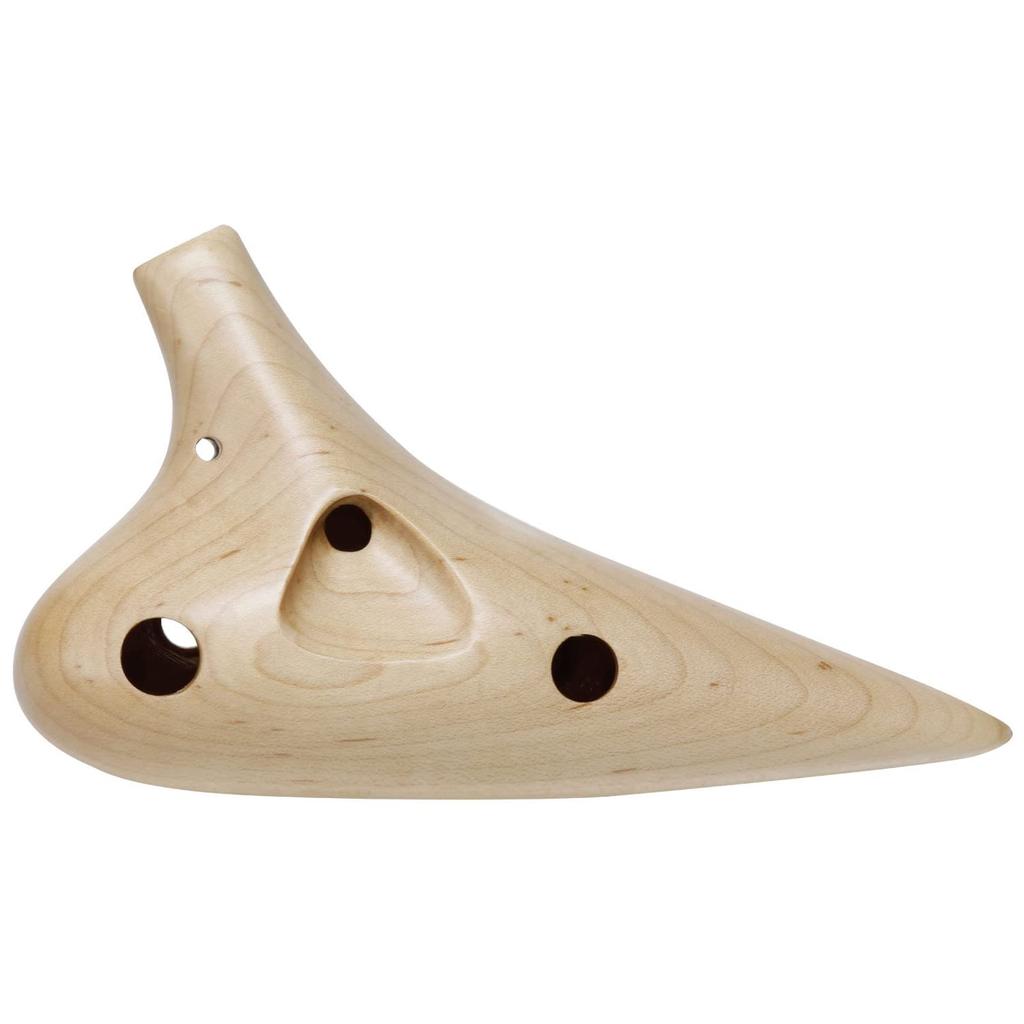 Kikutani 12jamkové javorové dřevo Ocarina Dřevěné Alto C s pouzdrem Dřevo MAPLE KOC-AC