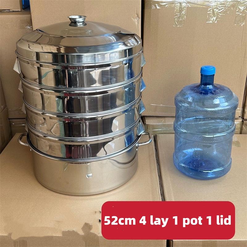 Thick Stainless Steel steamer Extra Large big Food bun buns steamer with pot Bread drawer fish rice dumpling cooker tray steamed