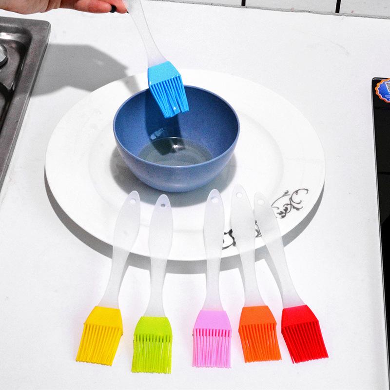 Silikonoljebørste, høytemperaturbake grillbørste, delt oljebørste, kakekrem grillbørste, smørbørste