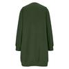Women's Casual Fleece Lined Round Neck Long Sleeve Color Dress