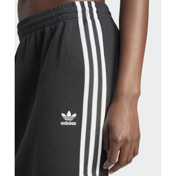 adidas Gestreifter Slim Fit Mode Bequemer Gestrickter Maxi Rock Damen Röcke Schwarz IY7279