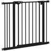 Adjustable Safety Gate W/ One Extensions, Four Adjustable Screws, Black