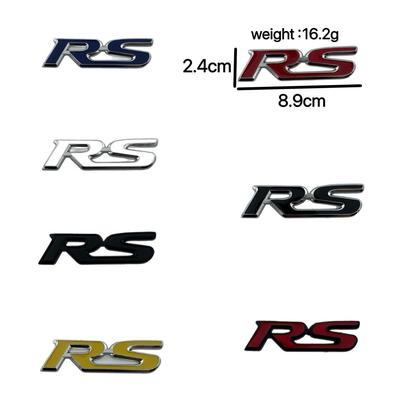 RS Sport Metal Car Emblem Sticker