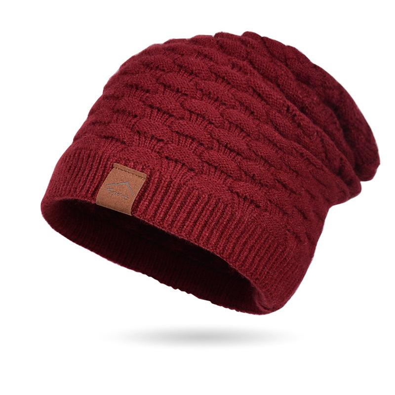 Herren Kälteschutz Ohrenklappen Mütze Winter Fleecegefüttert Schlupfmütze Wollmütze Warme Strickmütze