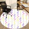 1pc Colorful Streams Office Round Rug, Non-slip, Soft and Durable Office Rug for Interior Decoration, Perfect for Office, Beautiful Decoration yy26032