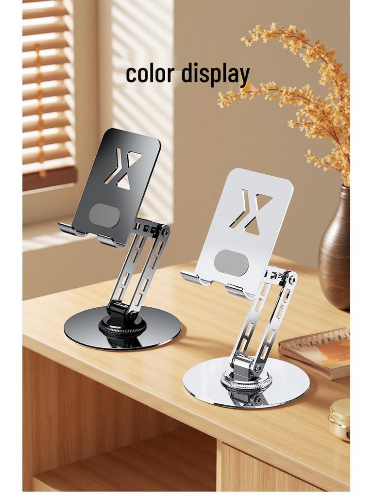 360° Rotating All-Metal Phone Holder with Three-Axis Adjustment for Tablets and Phones