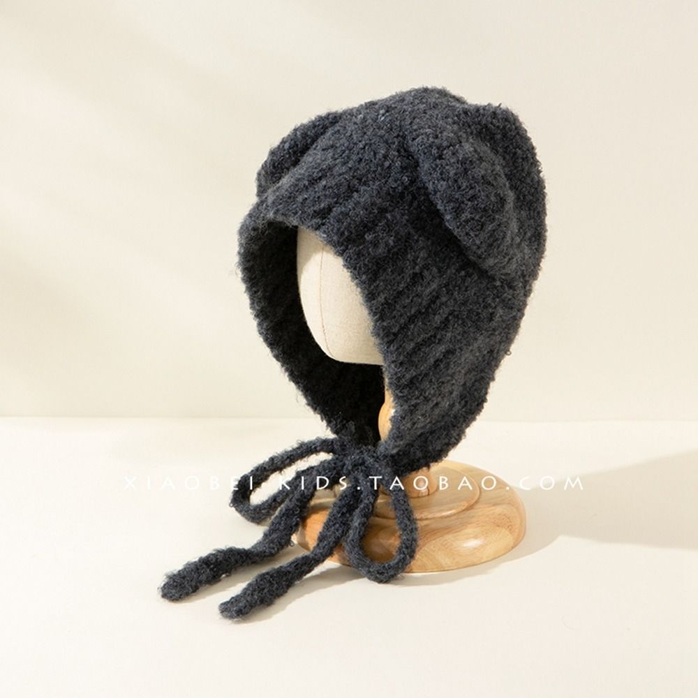Y2K Children Hat Warm Cute Knitted Hat Fashion Bear Ears Beanie Hats  Girls