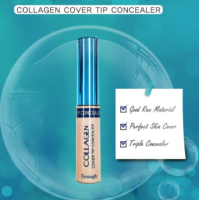 ENOUGH Collagen Cover Tip Concealer – 3 Shades | High Coverage & Hydrating