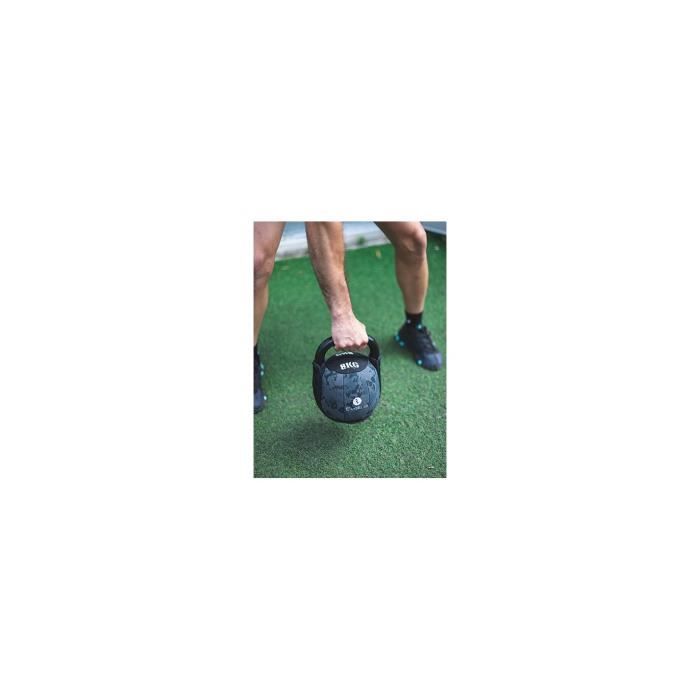 Kettlebell Soft 4 kg - SVELTUS - Camouflage - Souplesse - Réduit les blessures - Non abrasif