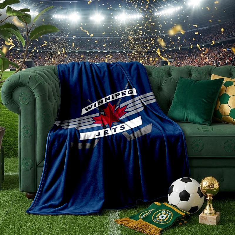 Winnipeg Spirit Throws Blanket Flannel Blankets Plush for Couch Bed Gifts for Men Women Travel Picnic Blanket Christmas Fan Gifts