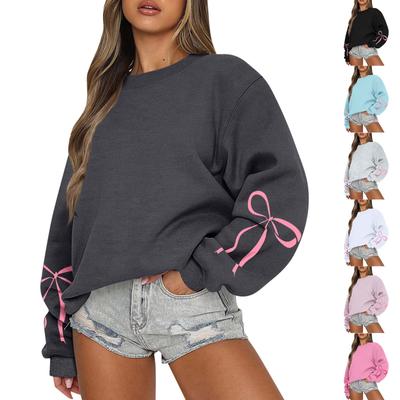 Damen-Sweatshirt mit Farbblock-Motiv, langärmelig, Rundhalsausschnitt, lässig, bequem, locker, leicht, Damen-Sweatshirt