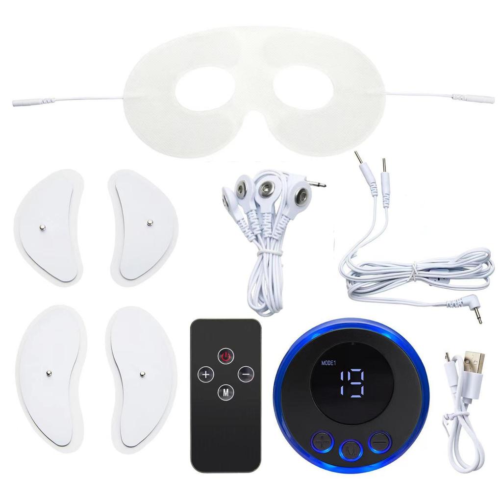 EMS V-Shape Facial and Eye Massager: Anti-Wrinkle Low-Frequency Pulse Electrotherapy Muscle Stimulator