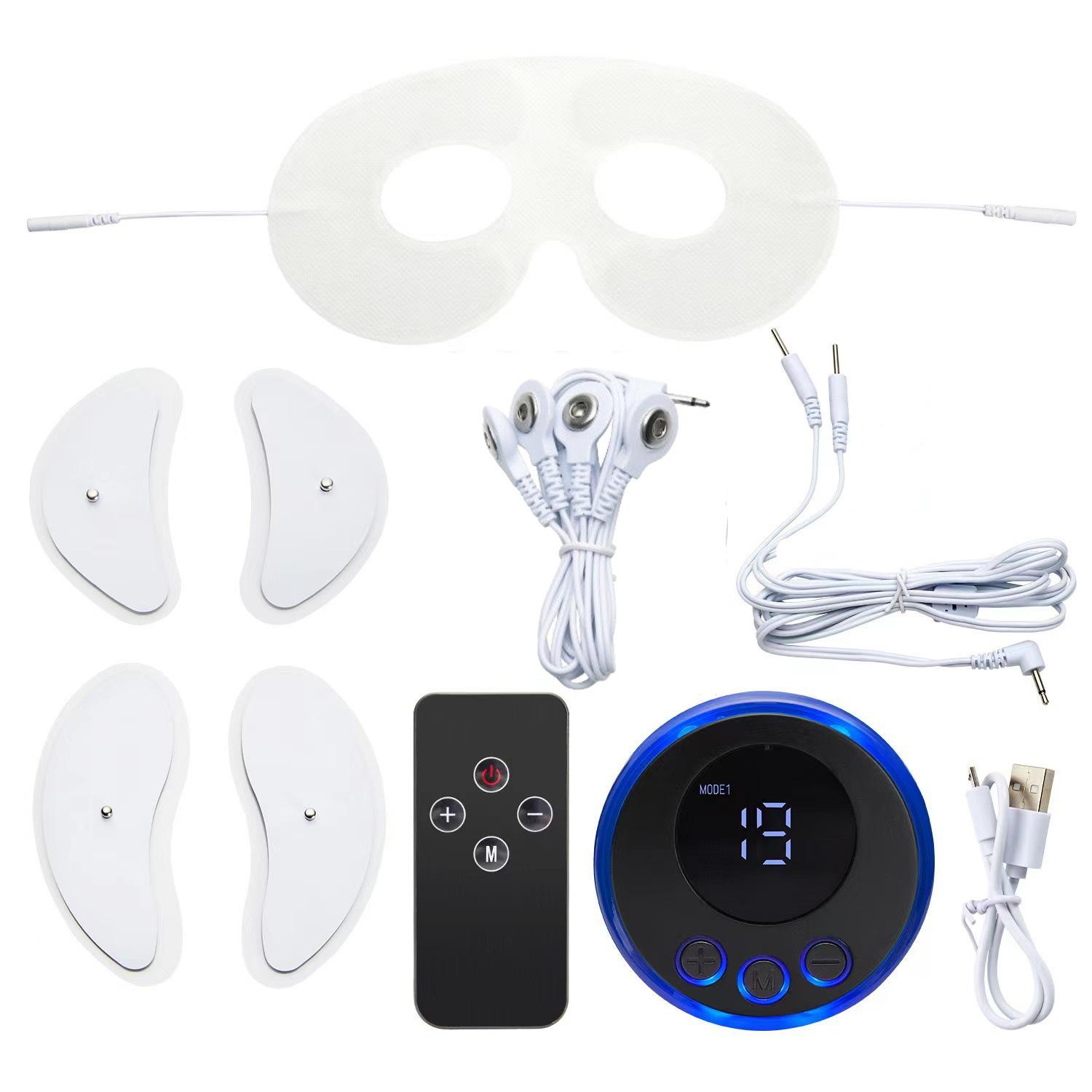 

EMS V-подібний масажер для обличчя та очей: Протизморшковий низькочастотний імпульсний електротерапевтичний м язовий стимулятор English