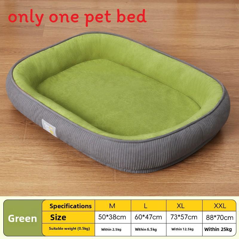 Pet Bed For Dogs With Thick Insulation And Removable Cover For Winter Comfort
