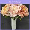 Peony Artificial Flowers Stems Wedding Centerpiece Vintage Style Floral Home