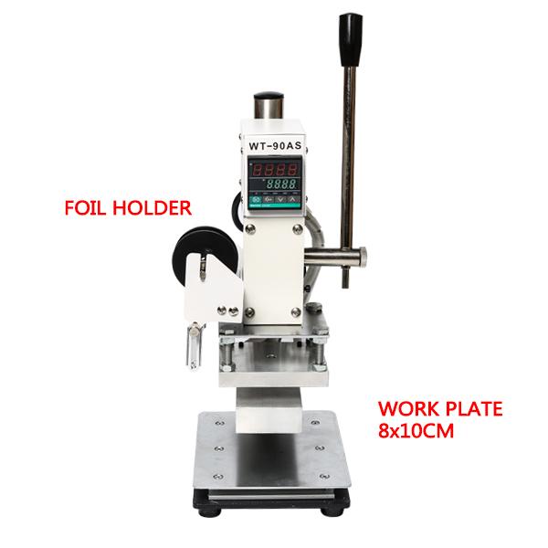 ZONESUN Two Work Plate Hot Foil Stamping Machine Manual Bronzing Machine for PVC Card Leather and Paper Stamping Machine