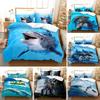 Top Dolphin Duvet Cover Full Kids Ocean Animal Bedding Set Luxury Mediterranean Style Comforter Cover Bedroom Decor