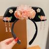 Chinese Princess Hairbands Traditional Headbands Princess Headpiece Costume Chinese Princess Qitou with Flower