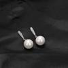 Trendy Women Gifts Shell Pearl S925 Silver Ear Studs Jewelry Fashion Drop Earrings
