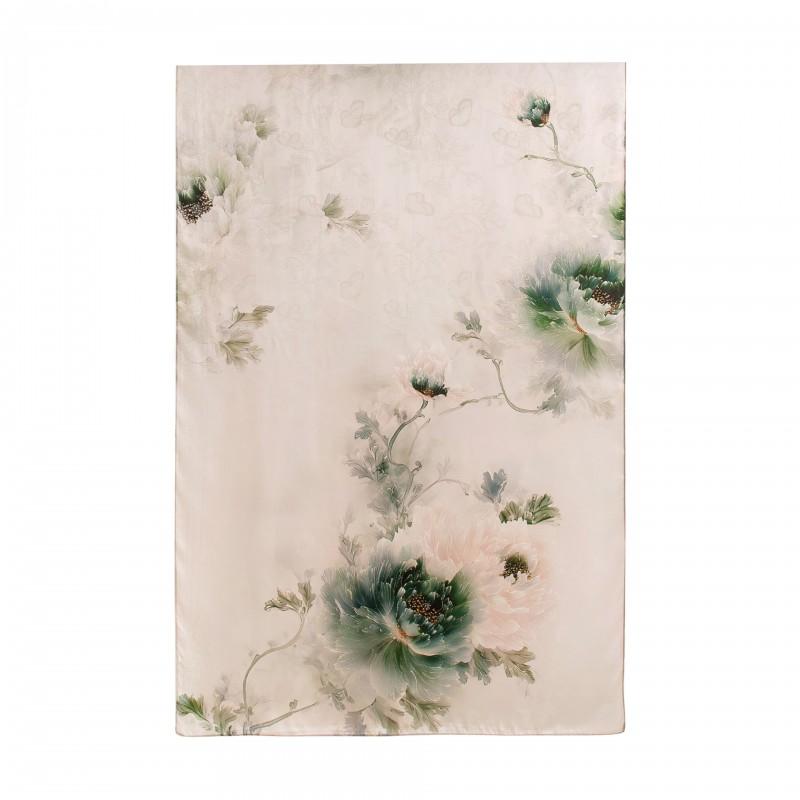 Silk Scarf Women Mulberry Shawl Gift Mom Fashionable Wrap Elegant Floral Design