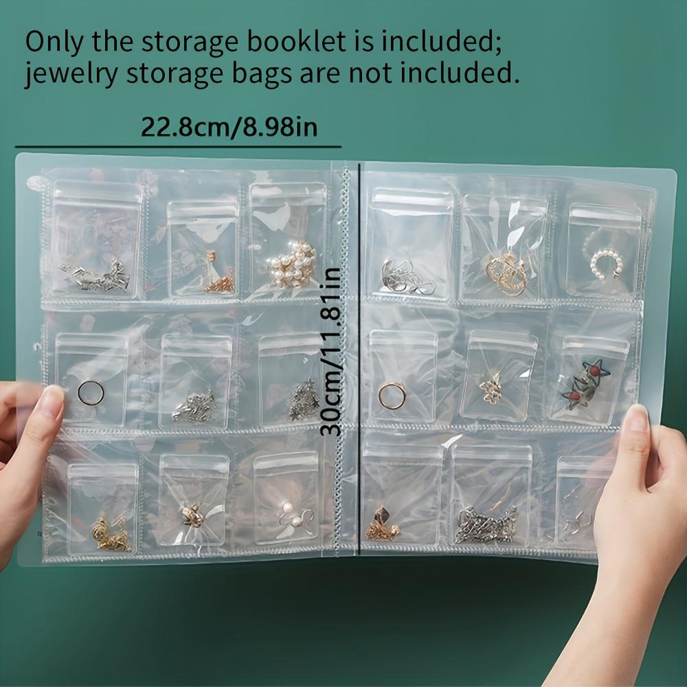 Travel Jewelry Storage, Home Jewelry Storage, Book Style Binder, Suitable for Organizing Earrings, Necklaces,bracelets,and Rings