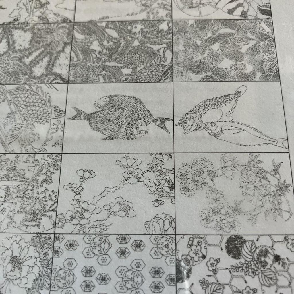 [USED] Japanese Designs Postcard Coloring Book