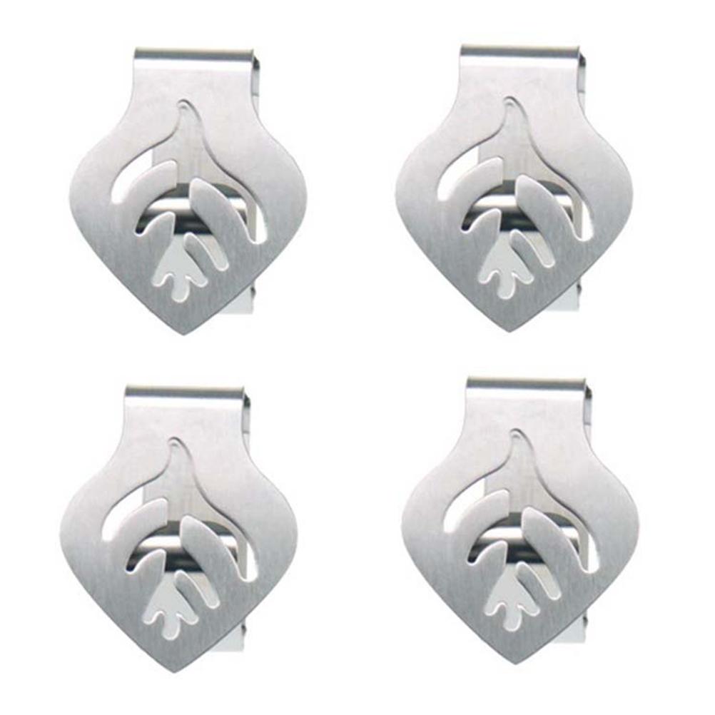 4Pcs Stainless Steel Tablecloth Clips Adjustable Table Cloth Holder Clamps for Home Wedding Party