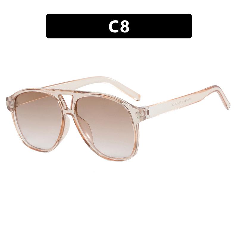 2024 Trendy Double-Bridge Frog-Shaped Retro Sunglasses for Women - Stylish Street-Style Sun Protection