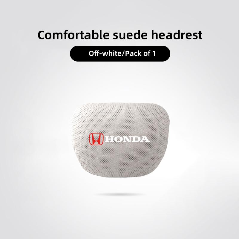 qntbk5 Car Headrest Neck Pillow & Lumbar Support Cushion Auto Interior For Honda CR-V Accord Civic HR-V Pilot Odyssey Fit Jazz Vezel