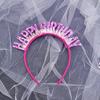 Glitter Happy Birthday Sequin Headband Birthday Decoration Birthday Party
